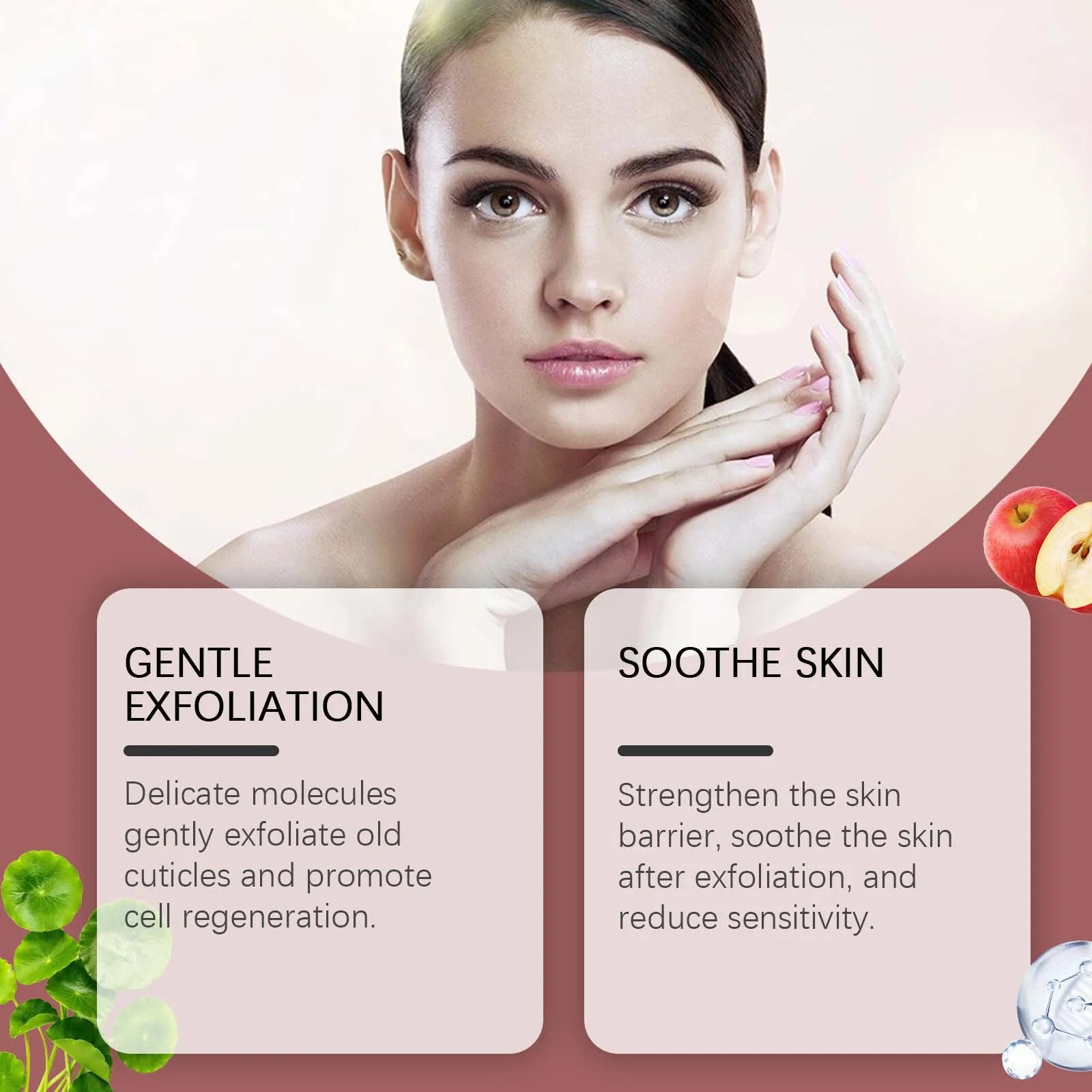 Peeling Face Serum Fruit Acid AHA BHA anti Acne Exfoliating Repairing Shrink Pores Moisturizing Salicylic Acid Facial Skin Care