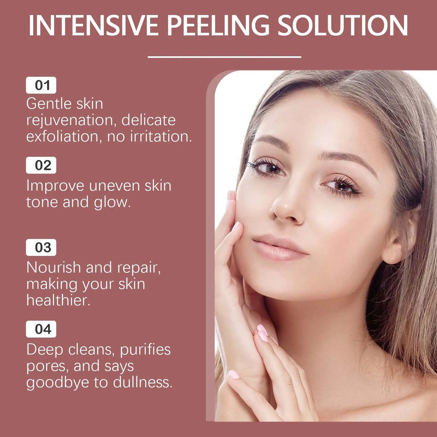 Peeling Face Serum Fruit Acid AHA BHA anti Acne Exfoliating Repairing Shrink Pores Moisturizing Salicylic Acid Facial Skin Care